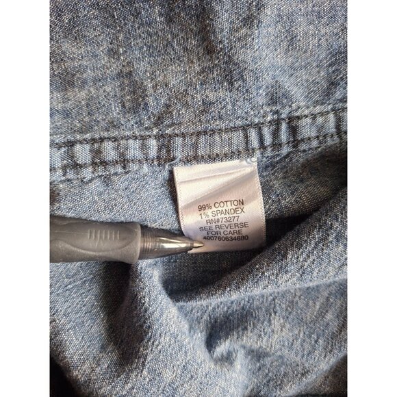 Sonoma Chambray Popsicle Shirt M Blue Button Down Short Sleeve Novelty Preppy - Picture 5 of 7